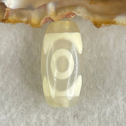 Natural Powerful Tibetan Old Oily Agate 3 Eyes Dzi Bead Heavenly Master (Tian Zhu) 三眼天诛 3.02g 20.1 by 10.2mm - Huangs Jadeite and Jewelry Pte Ltd