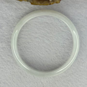 Type A Light Lavender Green to White Jadeite Bangle 25.04g Internal Diameter 49.9mm 10.4 by 5.4mm (Very Slight Internal Line) - Huangs Jadeite and Jewelry Pte Ltd