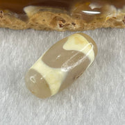 Natural Powerful Tibetan Old Oily Agate Tiger Tooth Daluo Dzi Bead Heavenly Master (Tian Zhu) 虎呀天诛 3.10g 19.9 by 10.3mm - Huangs Jadeite and Jewelry Pte Ltd
