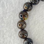 Good Grade Natural Petersite Beads Bracelet 31.34g 17cm 10.8mm 19 Beads - Huangs Jadeite and Jewelry Pte Ltd