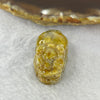 Above Average Grade Natural Golden Rutilated Quartz Pixiu Charm for Bracelet 天然金发水晶貔貅 11.12g 29.4 by 17.9 by 12.2mm - Huangs Jadeite and Jewelry Pte Ltd