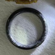 Type A Black Grey Wuji Jadeite Baby Bangle 16.33g Internal Diameter 39.8mm 6.7 by 6.4mm - Huangs Jadeite and Jewelry Pte Ltd