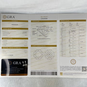 0.5 Ct Colourless Round Brilliant Diameter 5.0mm D VVS1 Excellent Cut Excellent Polish Excellent Symmetry None Florescence Moissanite in S925 Silver Earrings GRA 218444636 - Huangs Jadeite and Jewelry Pte Ltd