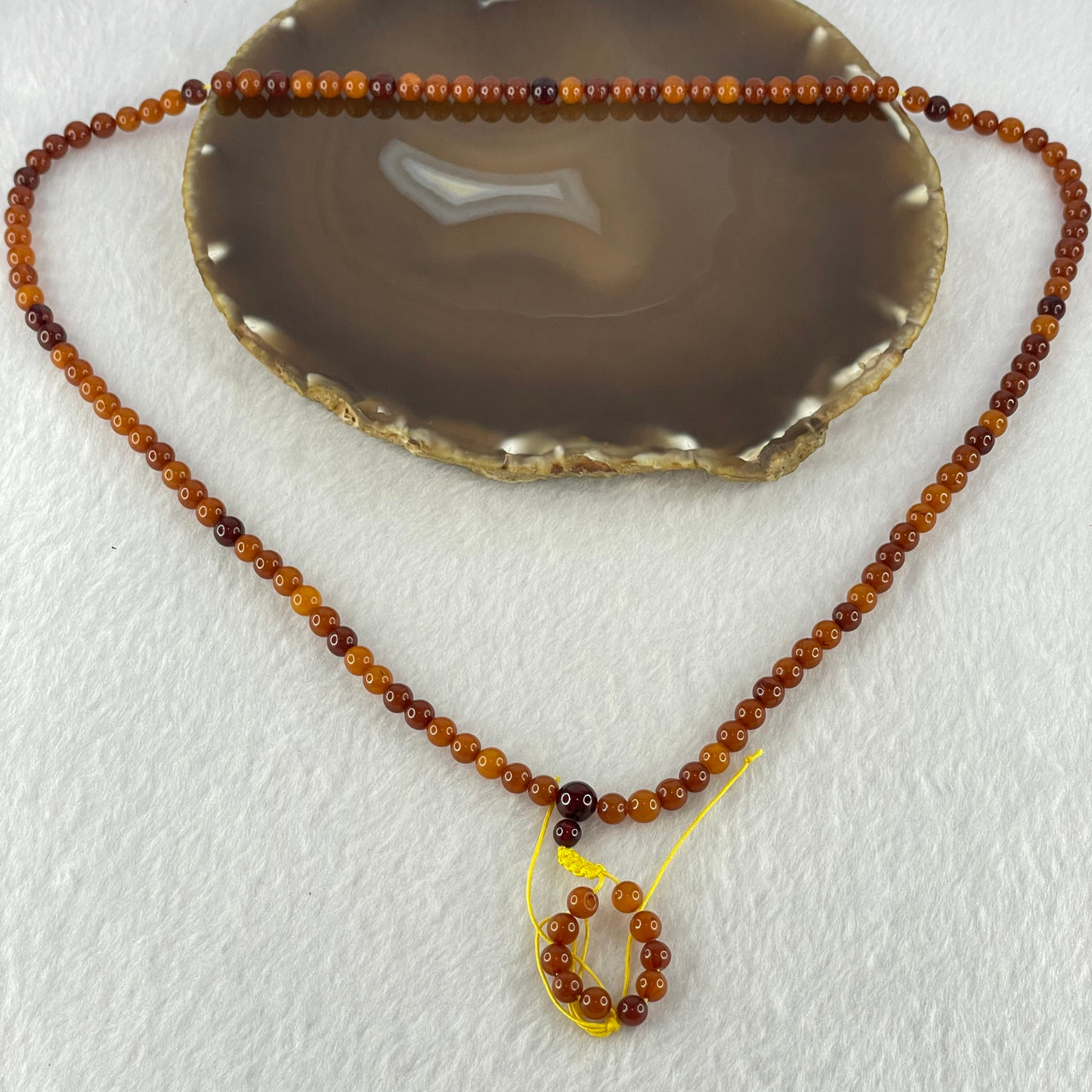 Natural Mixed Color Amber Beads Necklaces 12.45g 60cm 7.1mm 1 bead 5.7mm 111 Beads - Huangs Jadeite and Jewelry Pte Ltd