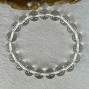 Natural Clear Quartz Bracelet 天然白水晶手链 30.35g 17cm 10.6mm 19 Beads - Huangs Jadeite and Jewelry Pte Ltd