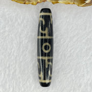 Natural Powerful Tibetan Old Oily Agate 3 Eyed Dharma Vajra Dzi Bead Heavenly Master (Tian Zhu) 三眼金刚杵天珠 13.78g 59.2 by 12.4mm - Huangs Jadeite and Jewelry Pte Ltd