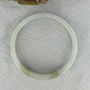Type A Light Lavender Green and Brown Patches Jadeite Bangle 29.91g Internal Diameter 52.4mm 12.6 by 4.2mm (Very Slight Internal Line) - Huangs Jadeite and Jewelry Pte Ltd