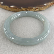 Certified Natural Type A Light Lavender Jadeite Full Round Bangle | 52.0mm Inner Diameter (43.91g | 9.3x9.5mm | Crown & Third Eye Chakra Harmony, Noble Serenity & Peace Shield) (Very Slight Internal Line) - Huangs Jadeite and Jewelry Pte Ltd