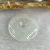 Type A Faint Lavender Green Jadeite Ping An Kou Donut 平安扣 Pendant 6.86g 23.3 by 6.4mm - Huangs Jadeite and Jewelry Pte Ltd