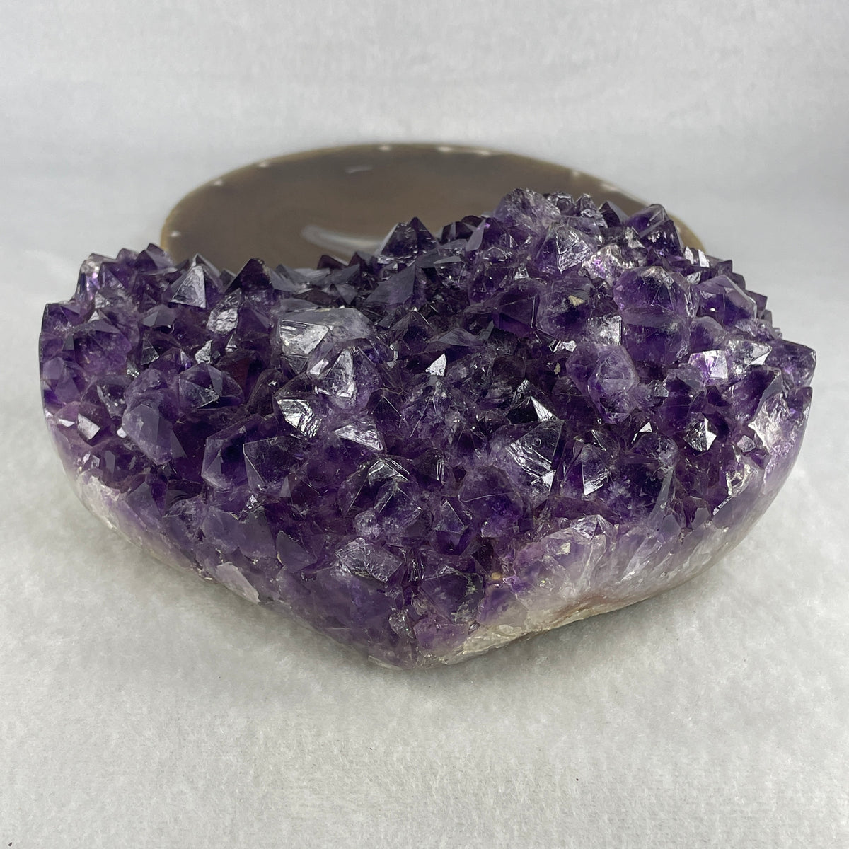 Natural Amethyst Heart Shape Display Specimen | 153.9mm Deep Purple Crystal Cluster (1,426.7g | 153.9x113.5x65.4mm)