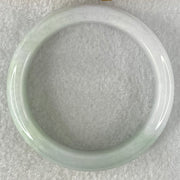 Type A Light Green and Faint Lavender Jadeite Bangle 64.37g Internal Diameter 56.0mm 15.2 by 8.0mm - Huangs Jadeite and Jewelry Pte Ltd