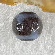 Natural Powerful Tibetan Old Oily Agate Tiger Tooth Daluo Dzi Bead Heavenly Master (Tian Zhu) 虎呀天诛 1.45g 9.8 by 10.3mm - Huangs Jadeite and Jewelry Pte Ltd