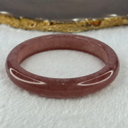 Strawberry Quartz Bangle 草莓水晶手链 41.04g Internal Diameter 58.7mm 12.0 by 8.2mm - Huangs Jadeite and Jewelry Pte Ltd