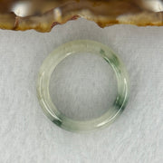 Type A Light Lavender Green with Blueish Green Patches Jadeite Ring 3.11g 5.5 by 3.5mm US6.6 HK14.5 (Very Slight Internal Line) - Huangs Jadeite and Jewelry Pte Ltd
