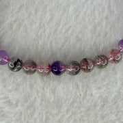 Natural Super 7 Beads Bracelet 10.48g 16.5cm 6.5mm 31 Beads - Huangs Jadeite and Jewelry Pte Ltd