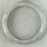 Type A Faint Lavender Faint Green Jadeite Bangle 46.17g Internal Diameter 57.5mm 11.7 by 7.5mm (Very Slight External Roughs with Internal Lines) - Huangs Jadeite and Jewelry Pte Ltd