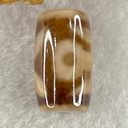 Natural Powerful Tibetan Old Oily Agate Patina Guiren Tairen Human Dzi Bead Totem Amulet Heavenly Master (Tian Zhu) 贵人天诛 4.68g 19.9 by 11.6mm - Huangs Jadeite and Jewelry Pte Ltd