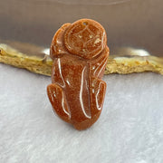 Brown Goldstone Pixiu Charm 13.46g 37.5 by 19.9 by 12.5mm - Huangs Jadeite and Jewelry Pte Ltd