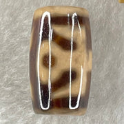 Natural Powerful Tibetan Old Oily Agate Patina Guiren Tairen Human Dzi Bead Totem Amulet Heavenly Master (Tian Zhu) 贵人天诛 4.75g 19.9 by 11.7mm - Huangs Jadeite and Jewelry Pte Ltd