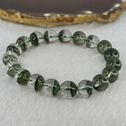 Very Good Grade Natural Green Phantom Quartz Beads Bracelet 31.65g 17cm 10.8mm 19 Beads - Huangs Jadeite and Jewelry Pte Ltd