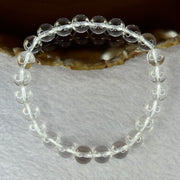 Natural Clear Quartz Bracelet 天然白水晶手链 18.59g 16.5cm 8.4mm 24 Beads - Huangs Jadeite and Jewelry Pte Ltd