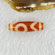 Natural Powerful Tibetan Old Oily Agate Sky Door Serenity 1 Eye Dzi Bead Heavenly Master (Tian Zhu) 一眼天诛 7.59g 38.3 by 11.5mm - Huangs Jadeite and Jewelry Pte Ltd