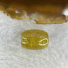 Good Grade Natural Golden Rutilated Quartz Crystal Lulu Tong Barrel 天然金发晶水晶露露通桶 
3.85g 15.4 by 12.0mm - Huangs Jadeite and Jewelry Pte Ltd