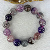 Natural Super 7 Crystal Bracelet 61.72g 14.7 mm 15 Beads - Huangs Jadeite and Jewelry Pte Ltd