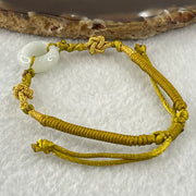 Type A Faint Lavender Jadeite Ping An Kou String Bracelet 3.09g 15.2 by 6.3mm - Huangs Jadeite and Jewelry Pte Ltd
