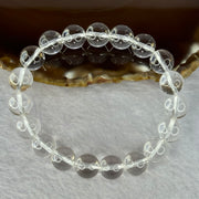 Natural Clear Quartz Bracelet 天然白水晶手链 30.35g 17cm 10.6mm 19 Beads - Huangs Jadeite and Jewelry Pte Ltd