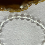Natural Clear Quartz Bracelet 天然白水晶手链 18.79g 16.5cm 8.4mm 24 Beads - Huangs Jadeite and Jewelry Pte Ltd
