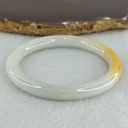 Type A Faint Green Lavender with Yellow Jadeite Bangle Internal Diameter 54.6mm 34.4580g 8.2 by 8.2mm (Very Slight Internal Line) - Huangs Jadeite and Jewelry Pte Ltd