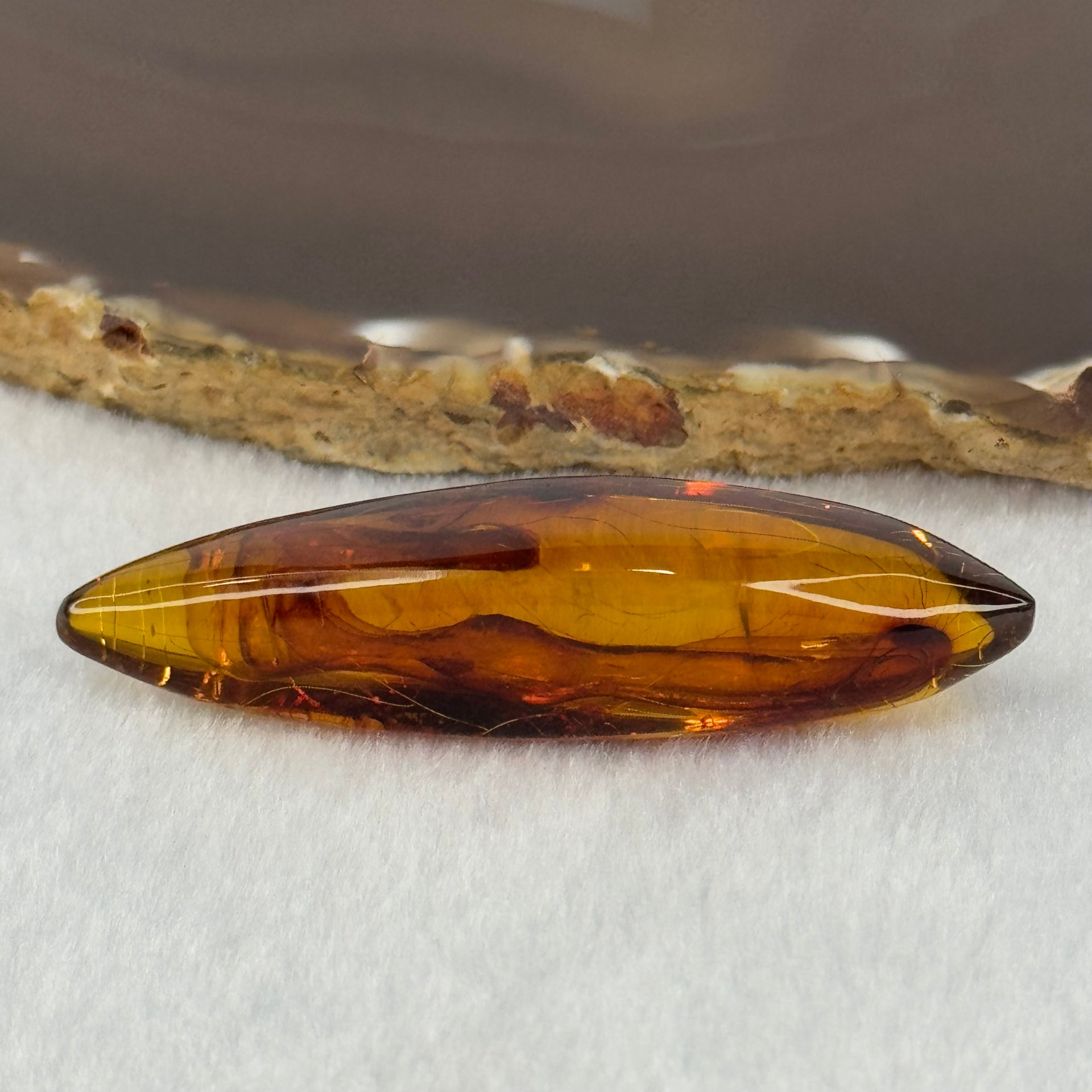 Natural Amber Mini Display 8.92g 61.4 by 17.2 by 14.9mm - Huangs Jadeite and Jewelry Pte Ltd
