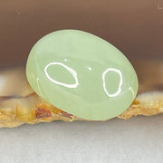 Type A Jelly Light Green Jadeite Oval Cabouchon Stone For Setting 3.90g 18.0 by 13.2 by 9.1mm - Huangs Jadeite and Jewelry Pte Ltd