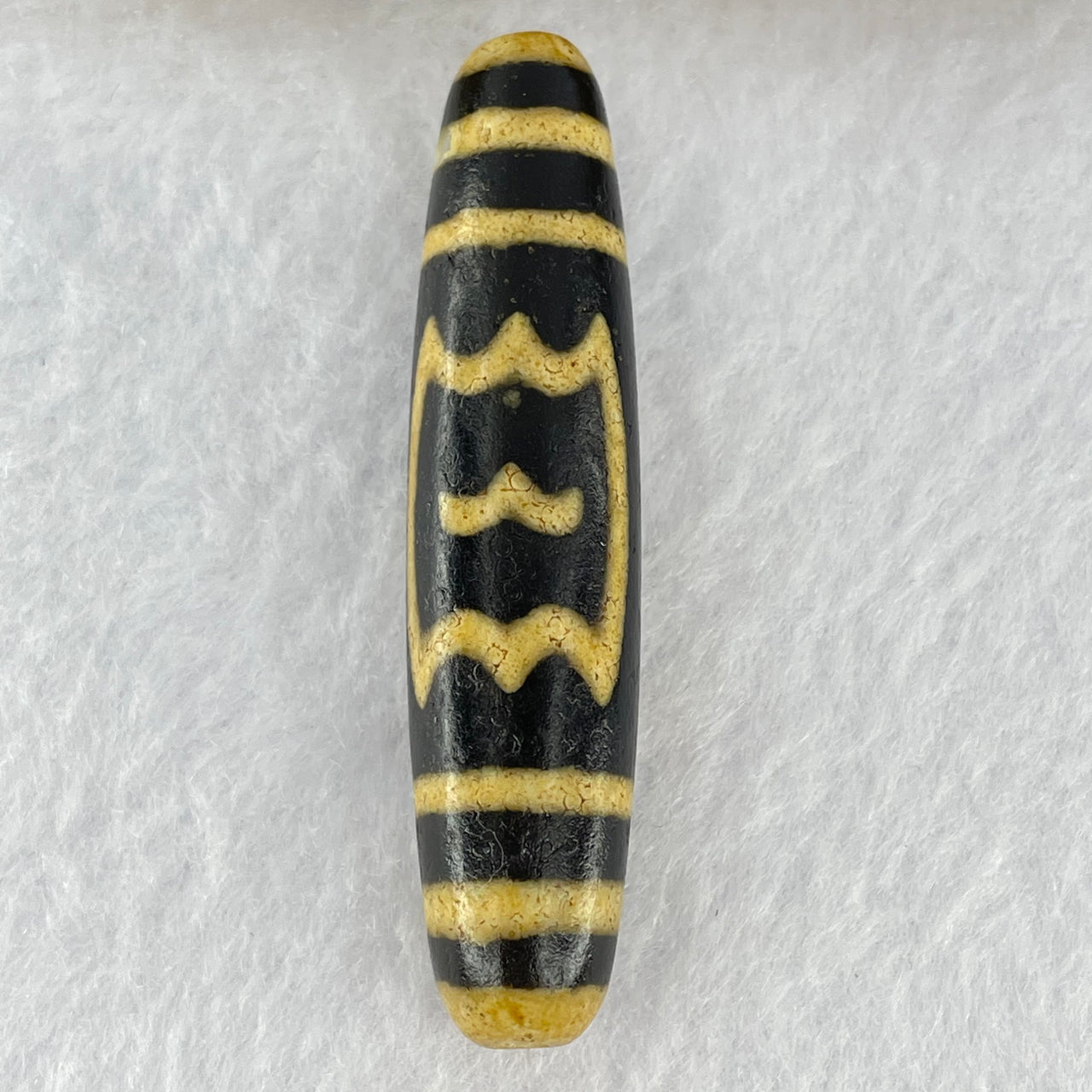 Natural Powerful Tibetan Old Oily Agate Garuda Long Dzi Bead Heavenly Master (Tian Zhu) 13.72g 56.2 by 12.7mm - Huangs Jadeite and Jewelry Pte Ltd