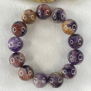 Above Average Grade Natural Amethyst Phantom Quartz Beads Bracelet 天然紫幽灵水晶手链 111.14g 19cm 19.0mm 13 Beads - Huangs Jadeite and Jewelry Pte Ltd