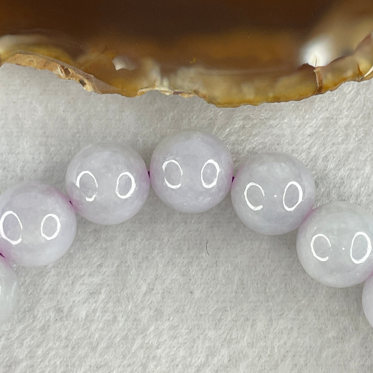 Type A Light Natural Type A Light Lavender Jadeite Beads Bracelet | 20cm Large 12mm Round Jade Bead Bracelet (52.35g 19 Beads)Jadeite Beads Bracelet 52.35g 20cm 12.0mm 19 Beads