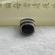 Tibetan Old 4 Lines Round Agate Dzi Bead 3.92g 14.0 by 13.9mm - Huangs Jadeite and Jewelry Pte Ltd