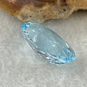 Natural Sky Blue Topaz Oval Shape 14.46ct 18.6 by 13.1 by 7.6mm - Huangs Jadeite and Jewelry Pte Ltd