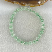 Special Grade Natural Green Phantom Quartz Bracelet 12.78g 15.5cm 7.2mm 26 Beads - Huangs Jadeite and Jewelry Pte Ltd