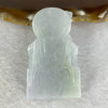 Type A Lavender Green Jadeite Tua Pek Kong 他伯公 Pendant 51.89g 54.3 by 31.5 by 16.2mm - Huangs Jadeite and Jewelry Pte Ltd