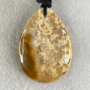 Natural Brown Coral Agate Pendant 17.27g 42.5 by 31.0 by 9.0mm - Huangs Jadeite and Jewelry Pte Ltd