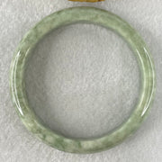 Type A Green Dou Qing Jadeite Bangle 48.94g Internal Diameter 57.7mm 12.6 by 8.4mm (Very Slight External Roughs and Very Slight Internal Lines) - Huangs Jadeite and Jewelry Pte Ltd