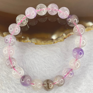 Natural super 7 Crystal Bracelet 24.61g 9.9mm 20beads - Huangs Jadeite and Jewelry Pte Ltd