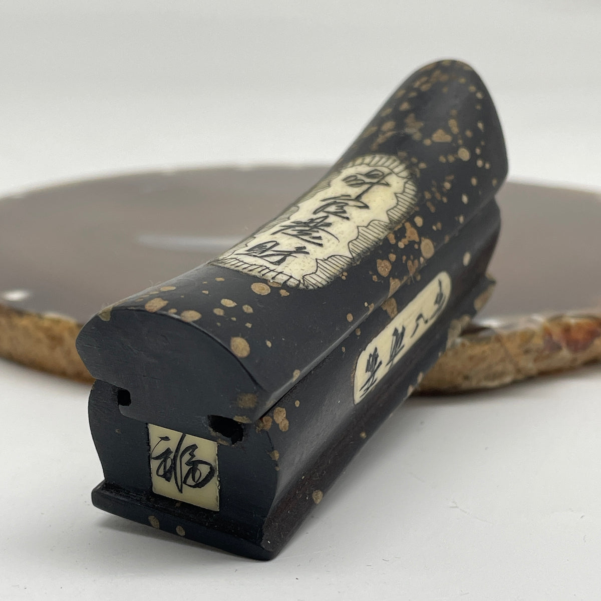 Natural Rosewood Coffin Display | Feng Shui Wealth & Career Vessel (36.37g | 81.0 x 24.8 x 36.2mm | Catalyst, "Guan Cai" Feng Shui Promotion & Financial Windfall Anchor, Traditional Protection & Blessing Specimen)