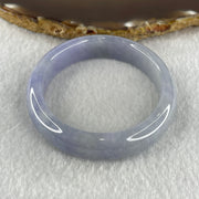 Rare Natural Type A Deep Intense Lavender Jadeite Oval Bangle 40.91g Inner Diameter 52.8mm 11.9 by 7.0mm (Very Very Slight Internal Line) - Huangs Jadeite and Jewelry Pte Ltd