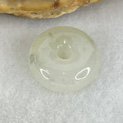 Type A Semi Icy Faint Green Jadeite Ping An Kou Charm/Pendant 2.05g 13.0 by 5.9mm - Huangs Jadeite and Jewelry Pte Ltd