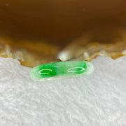 Type A Green with Spicy Green Piao Hua Jadeite Ring 3.09g by 3.5 mm by US 8.25 / HK 18 (Very Slight Internal Line) - Huangs Jadeite and Jewelry Pte Ltd