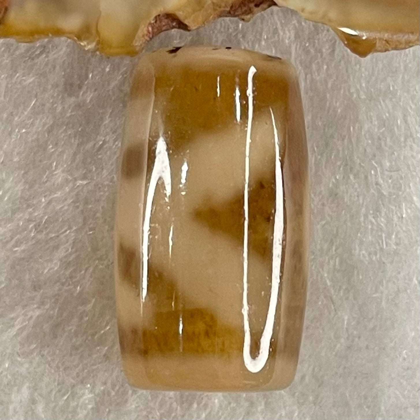 Natural Powerful Tibetan Old Oily Agate Patina Guiren Tairen Human Dzi Bead Totem Amulet Heavenly Master (Tian Zhu) 贵人天诛 4.87g 20.2 by 11.8mm - Huangs Jadeite and Jewelry Pte Ltd