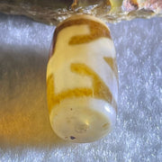 Natural Powerful Tibetan Old Oily Agate Patina Guiren Tairen Human Dzi Bead Totem Amulet Heavenly Master (Tian Zhu) 贵人天诛 4.81g 19.9 by 11.6mm - Huangs Jadeite and Jewelry Pte Ltd